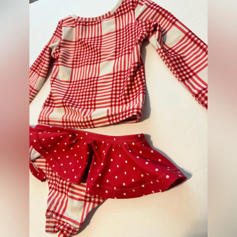 12M SweetHoney Picnic Plaid Swim Suit